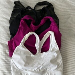 4 Athleta sports bras, S